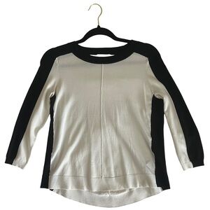 h&m black and white 3/4 sleeve